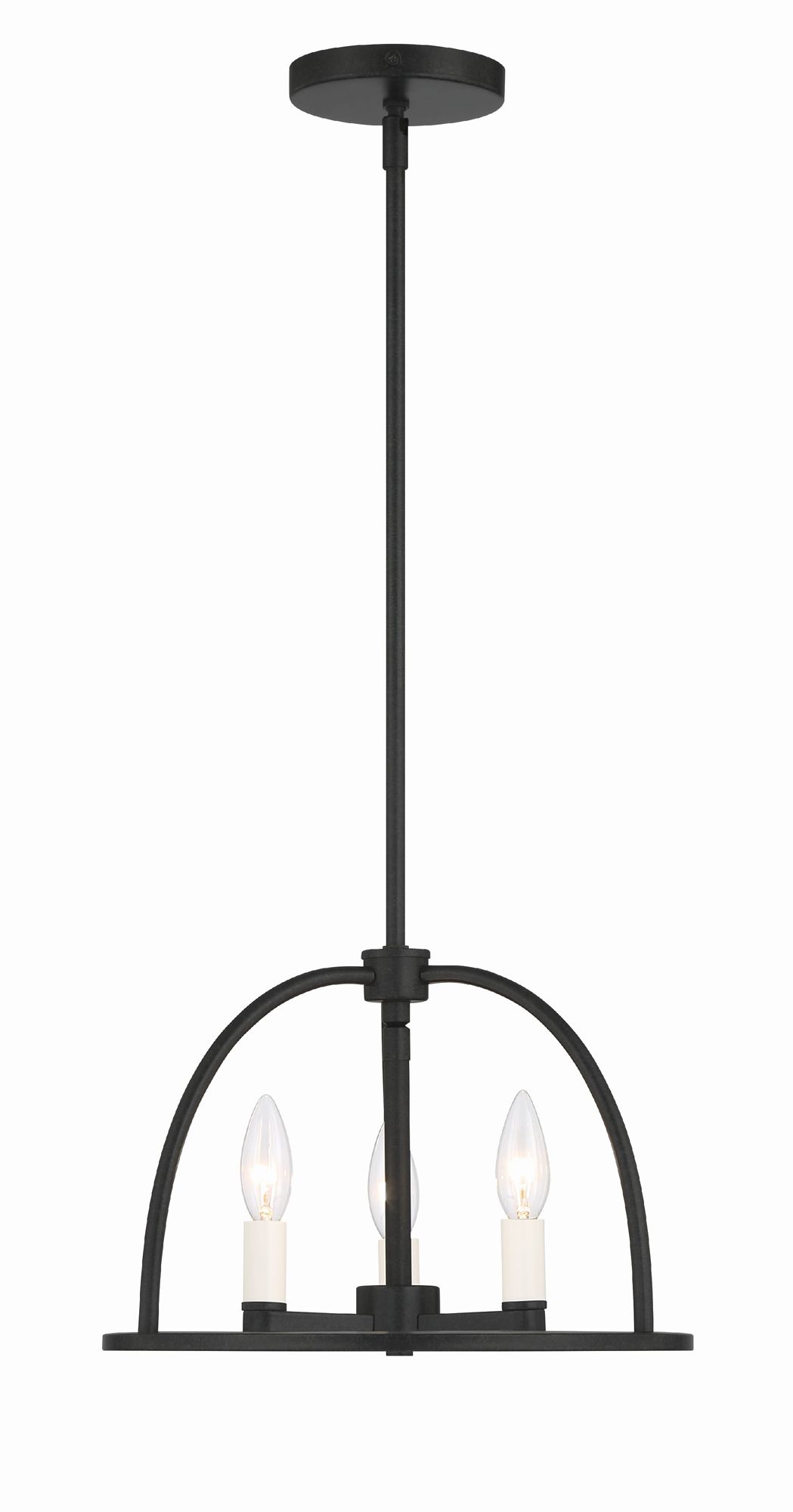 Image 4 Crystorama Abbott 13.75'' Black Chandelier more views