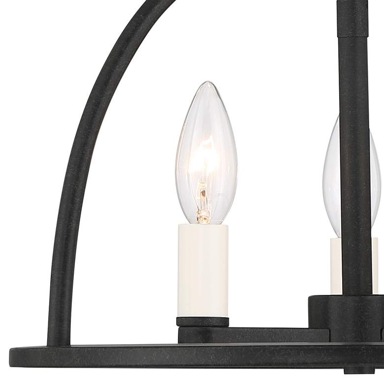 Image 2 Crystorama Abbott 13 3/4" Wide Black Ceiling Light more views