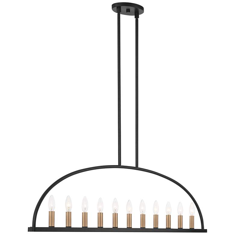 Image 7 Crystorama Abbott 54" Wide Black 11-Light Island Chandelier more views