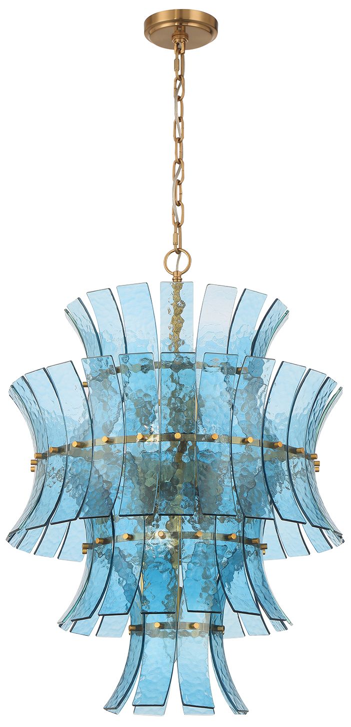 Image 2 Crystorama Abigail 22.25'' Aged Brass Chandelier more views