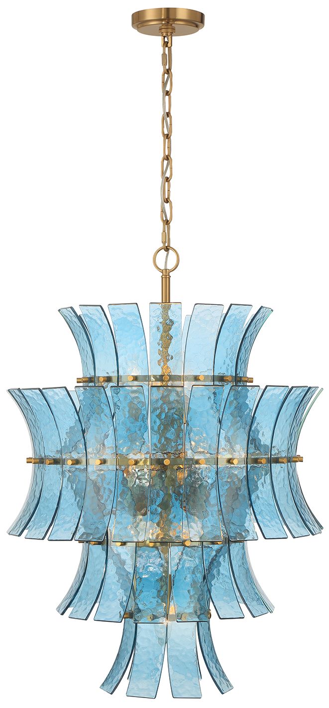 Image 3 Crystorama Abigail 22.25'' Aged Brass Chandelier more views