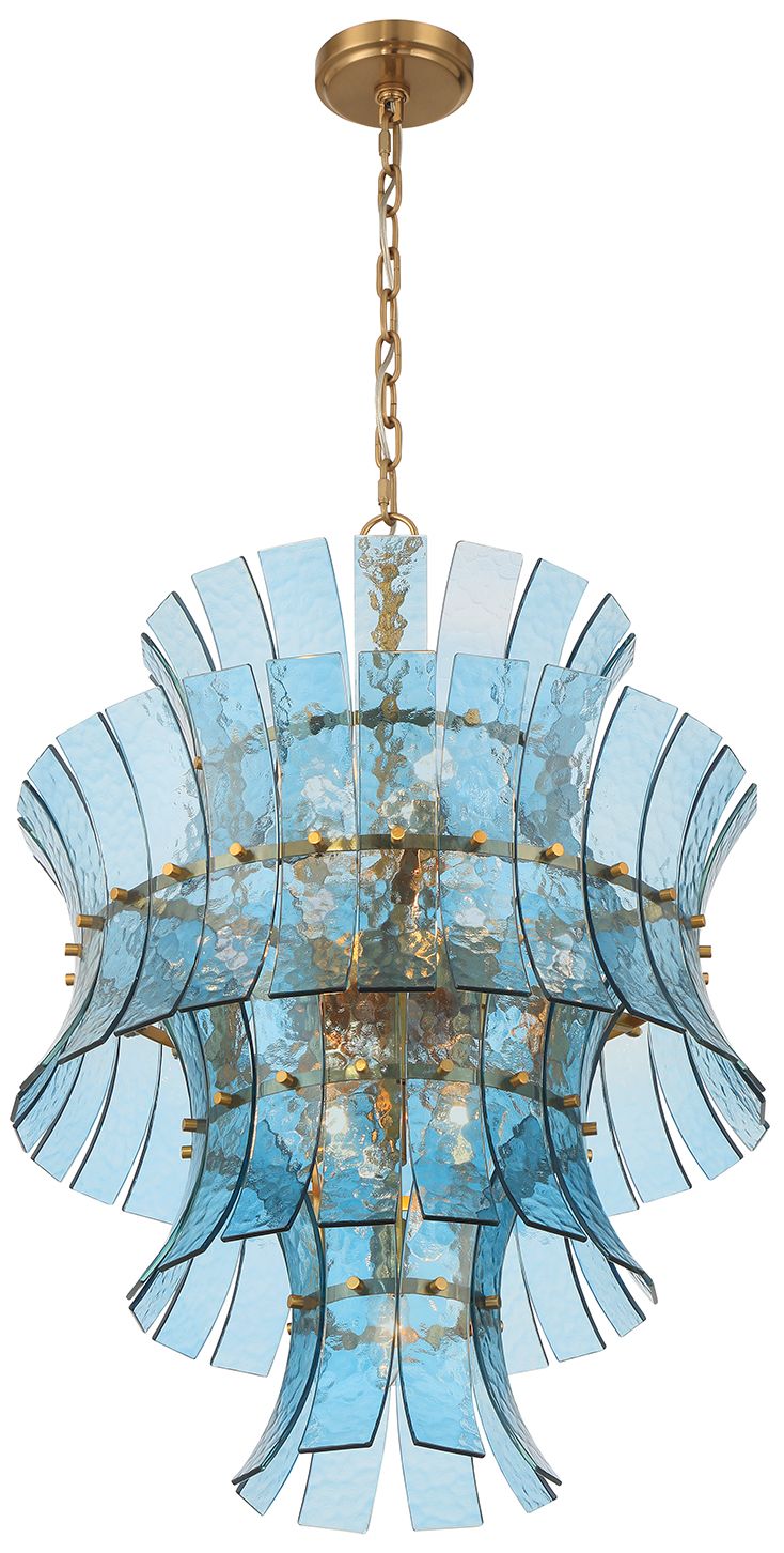Image 4 Crystorama Abigail 22.25'' Aged Brass Chandelier more views