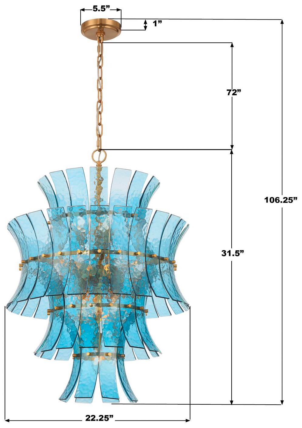 Image 7 Crystorama Abigail 22.25'' Aged Brass Chandelier more views
