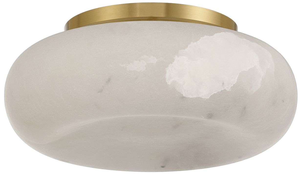 Image 2 Crystorama Acme 11.75'' Integrated LED Aged Brass Flush Mount more views