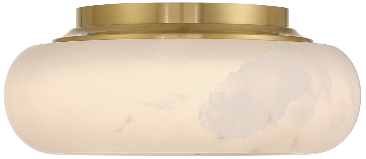 Image 4 Crystorama Acme 11.75'' Integrated LED Aged Brass Flush Mount more views