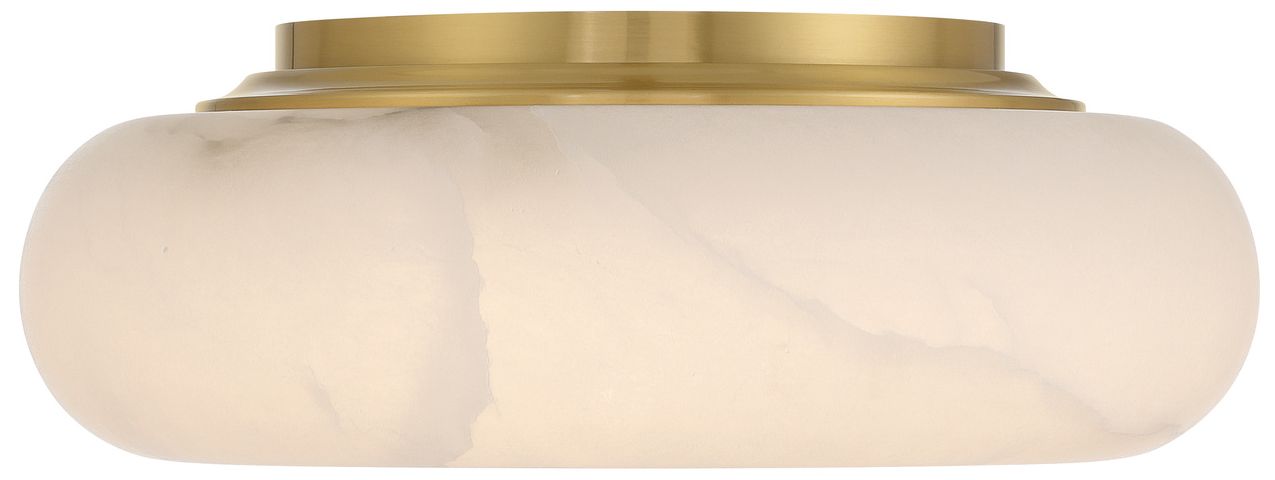 Image 4 Crystorama Acme 16'' Integrated LED Aged Brass Flush Mount more views