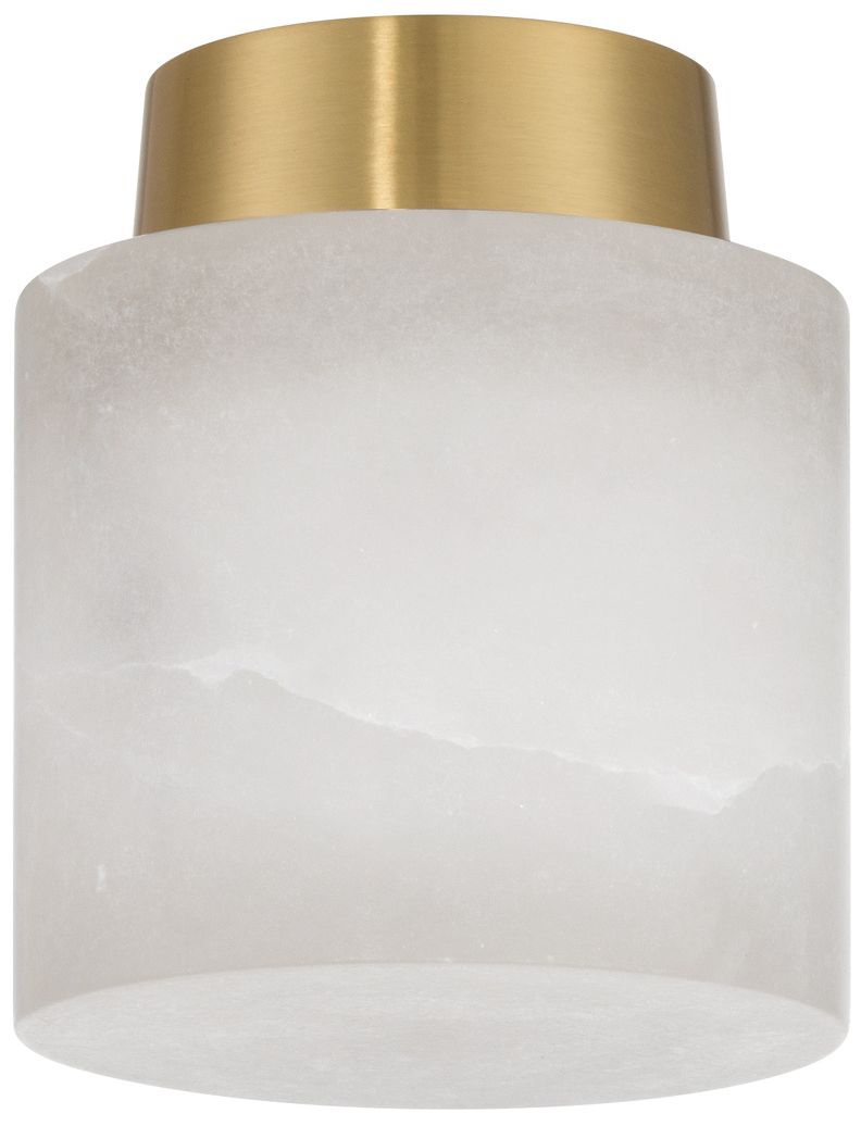 Thumbnail2 of Crystorama Acme 5.75'' Aged Brass Semi Flush Mount more views