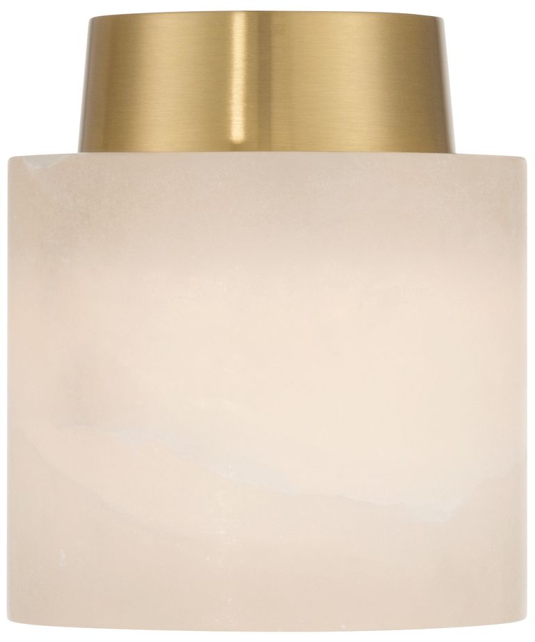 Thumbnail3 of Crystorama Acme 5.75'' Aged Brass Semi Flush Mount more views