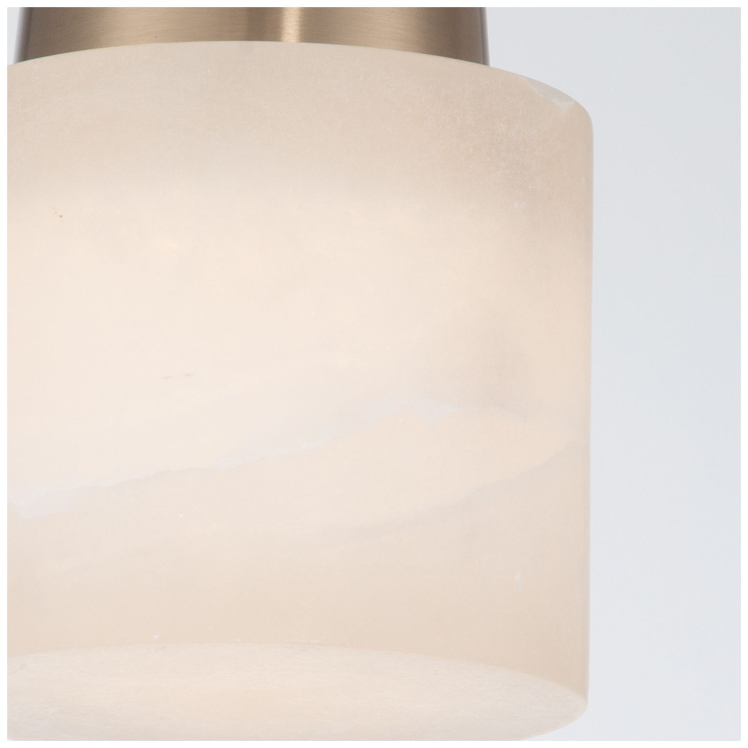 Crystorama Acme 5.75'' Aged Brass Semi Flush Mount