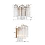 5_Crystorama Addis 11 3/4" High Aged Brass Wall Sconce more views