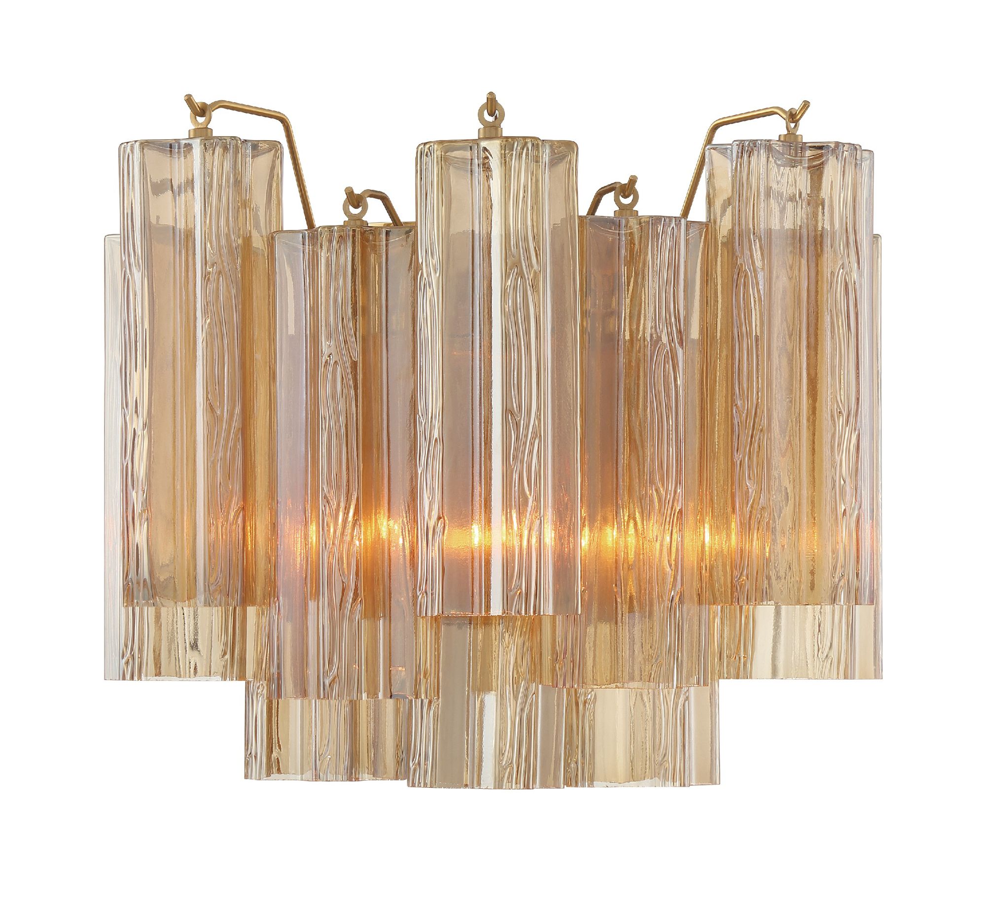 Image 4 Crystorama Addis 14.5'' Aged Brass Sconce more views