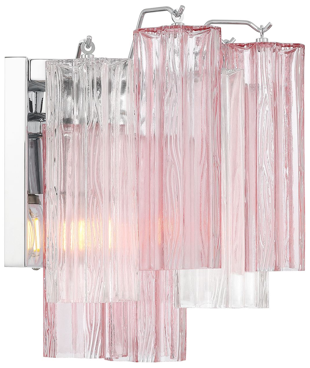 Image 4 Crystorama Addis 14.5'' Polished Chrome Sconce more views