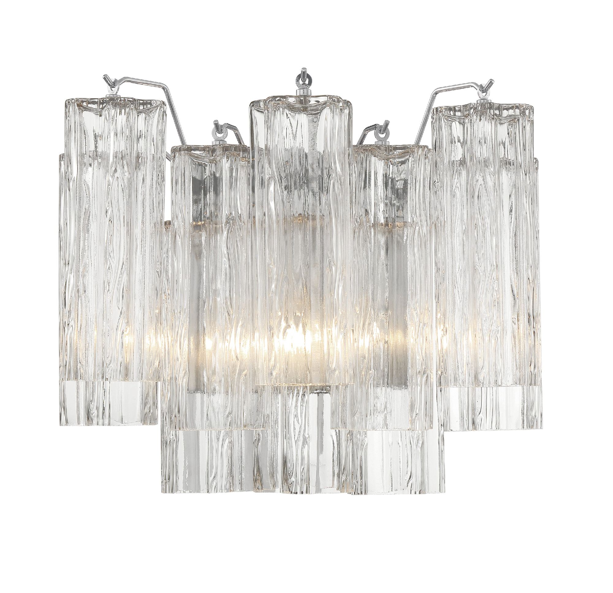 Image 2 Crystorama Addis 14.5'' Polished Chrome Sconce more views