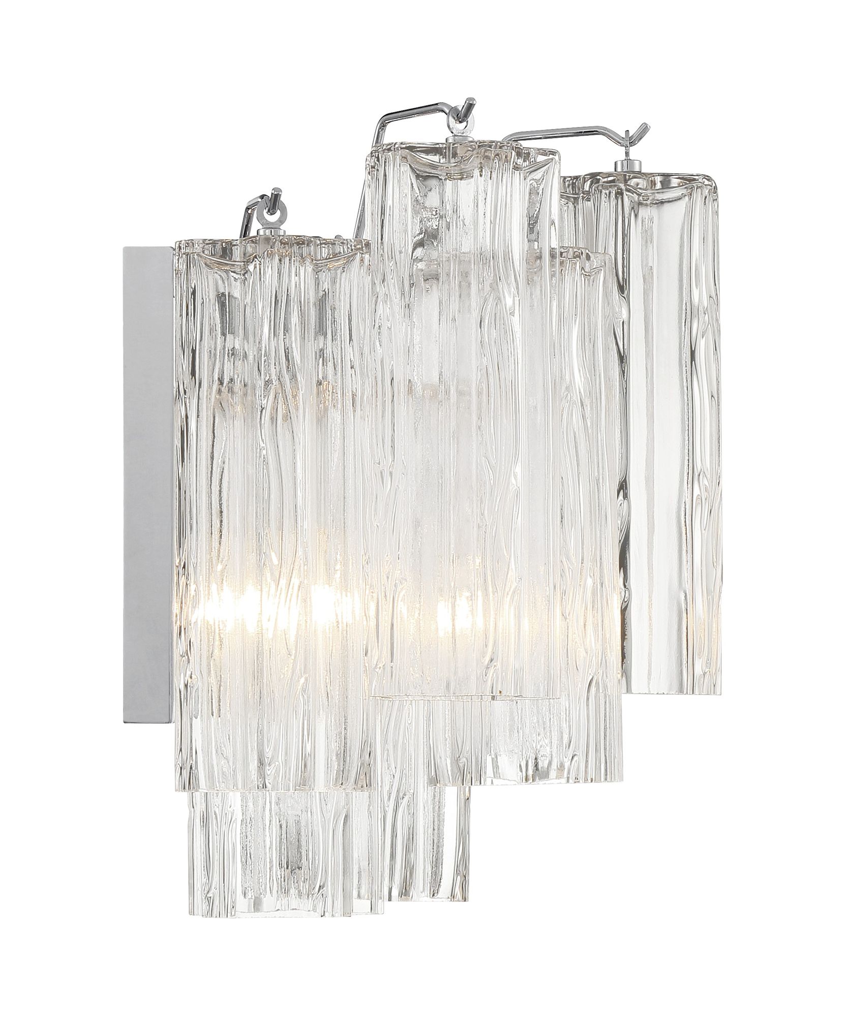 Image 4 Crystorama Addis 14.5'' Polished Chrome Sconce more views