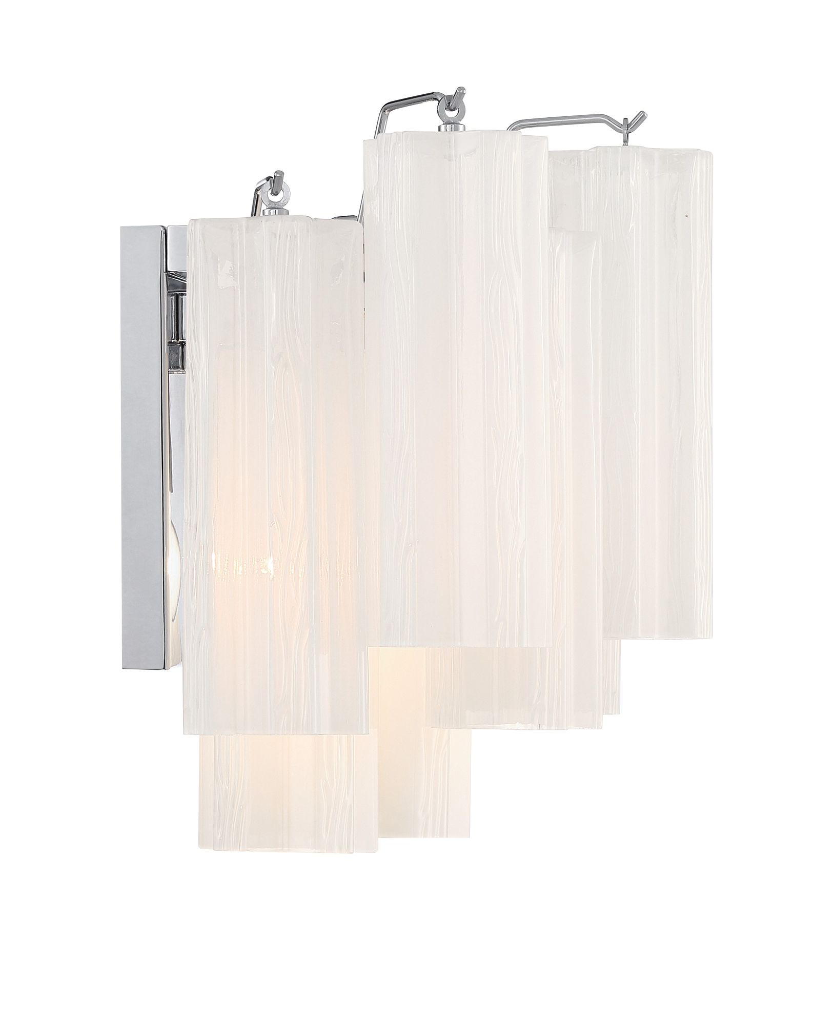 Image 4 Crystorama Addis 14.5'' Polished Chrome Sconce more views