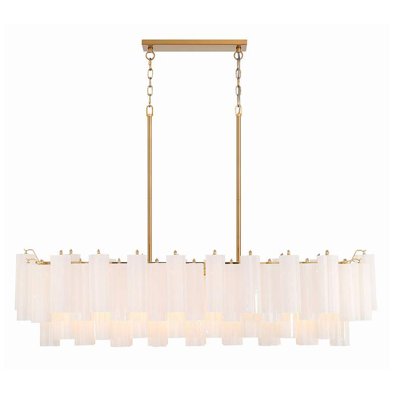 Image 2 Crystorama Addis 14 Light Aged Brass Chandelier