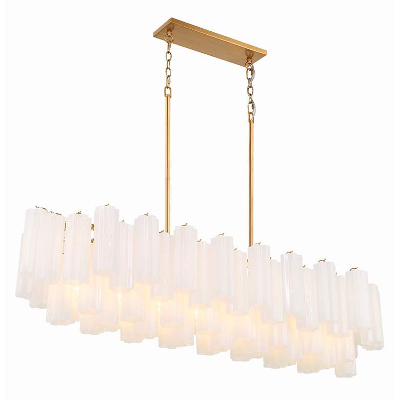 Image 5 Crystorama Addis 14 Light Aged Brass Chandelier more views