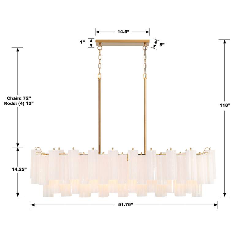 Image 7 Crystorama Addis 14 Light Aged Brass Chandelier more views