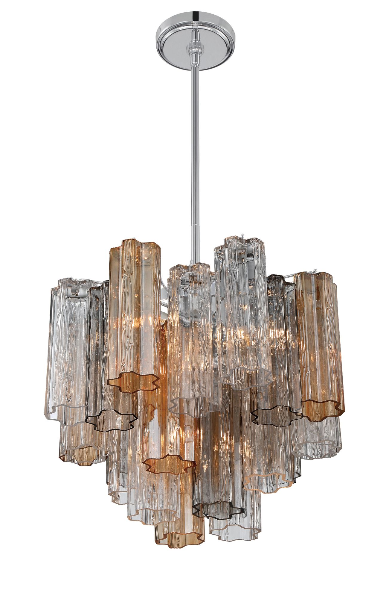 Image 4 Crystorama Addis 17.75'' Polished Chrome Chandelier more views