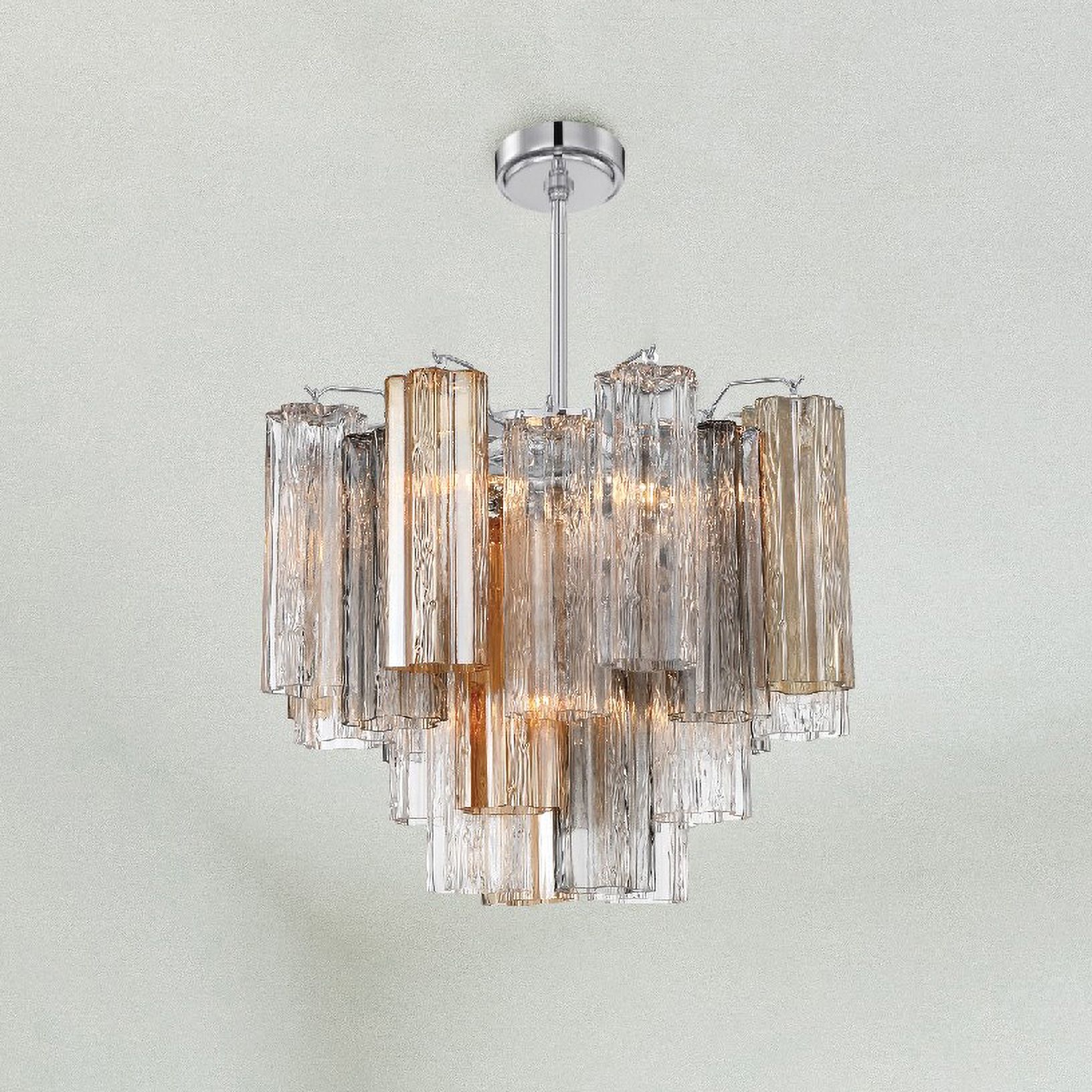 Image 7 Crystorama Addis 17.75'' Polished Chrome Chandelier more views