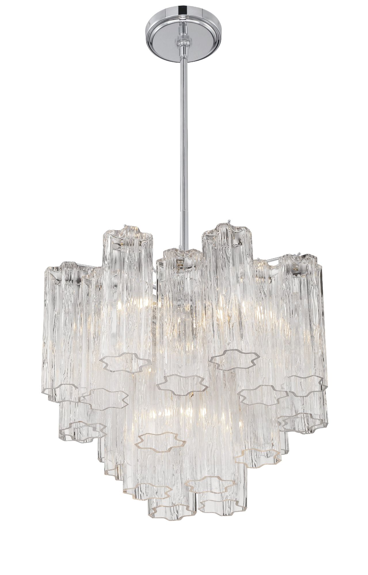 Image 4 Crystorama Addis 17.75'' Polished Chrome Chandelier more views