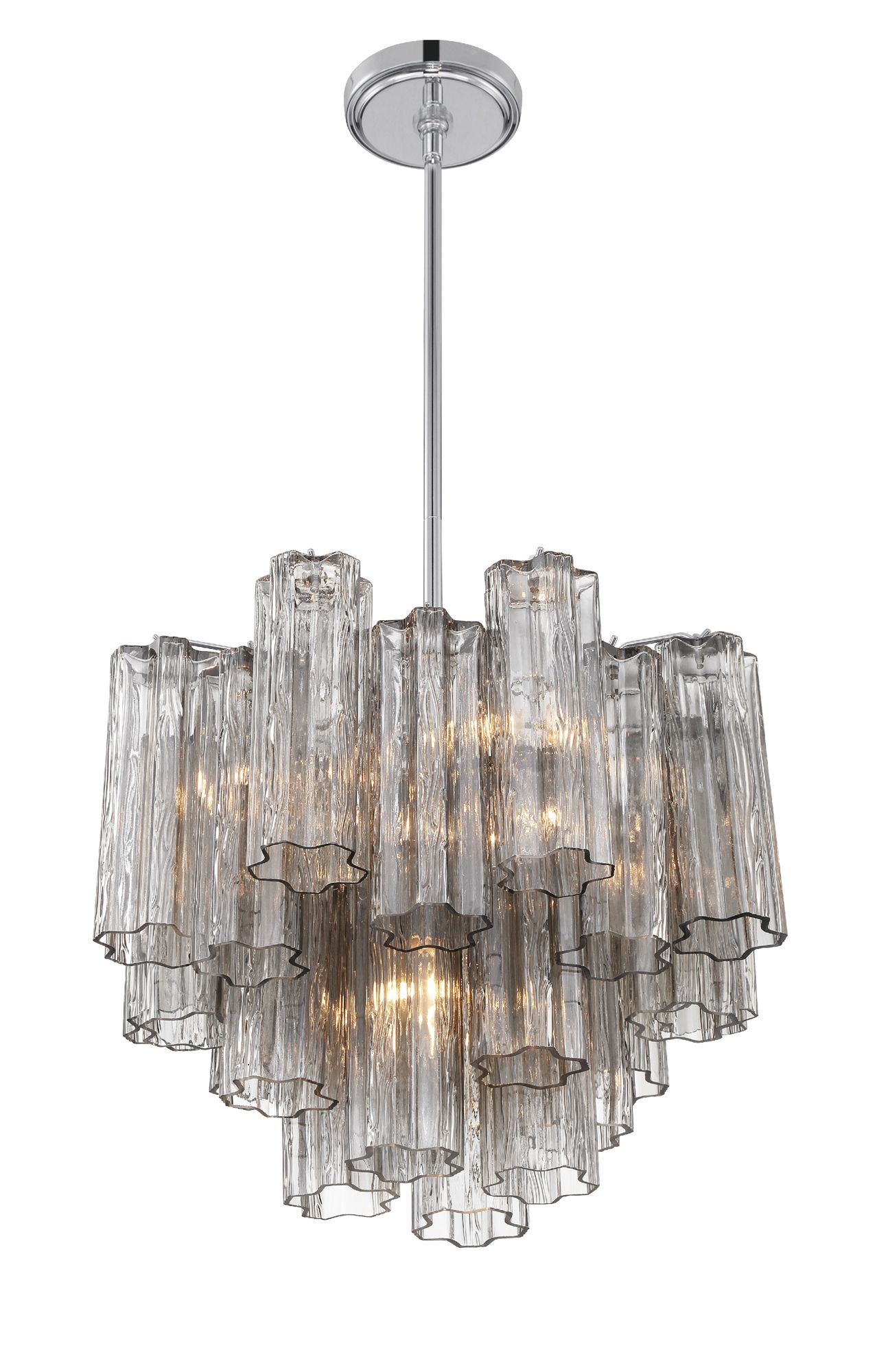 Image 4 Crystorama Addis 17.75'' Polished Chrome Chandelier more views