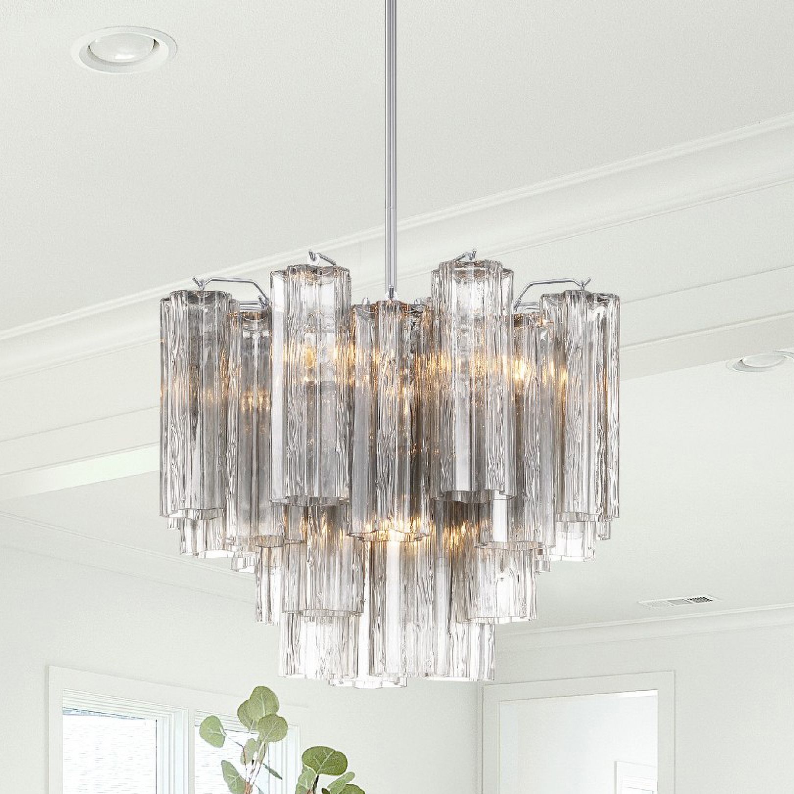 Image 7 Crystorama Addis 17.75'' Polished Chrome Chandelier more views