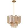 2_Crystorama Addis 17 3/4" Wide Aged Brass 4-Light Chandelier