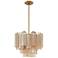 Crystorama Addis 17 3/4" Wide Aged Brass 4-Light Chandelier