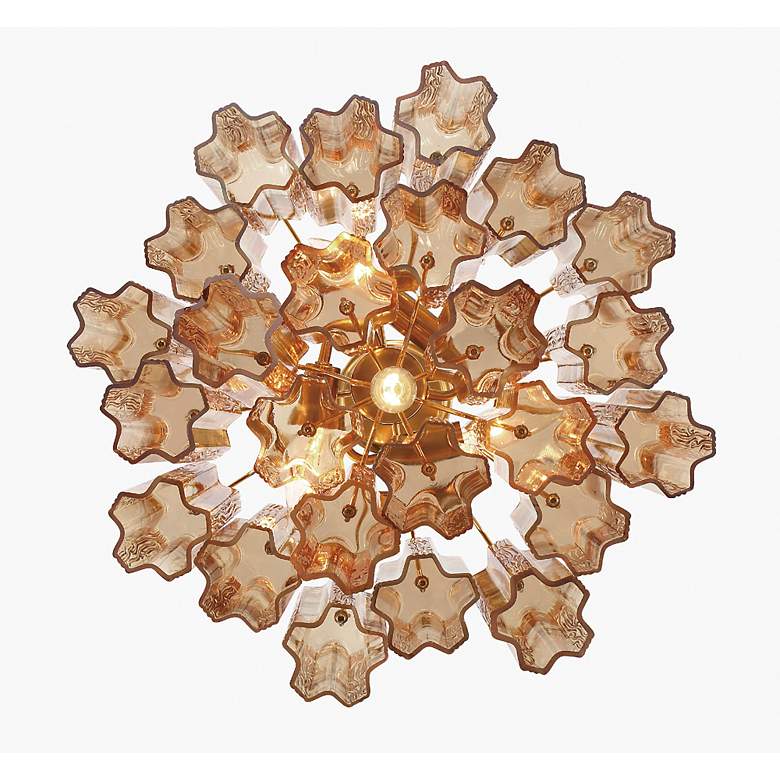 Image 3 Crystorama Addis 17 3/4" Wide Aged Brass 4-Light Chandelier more views