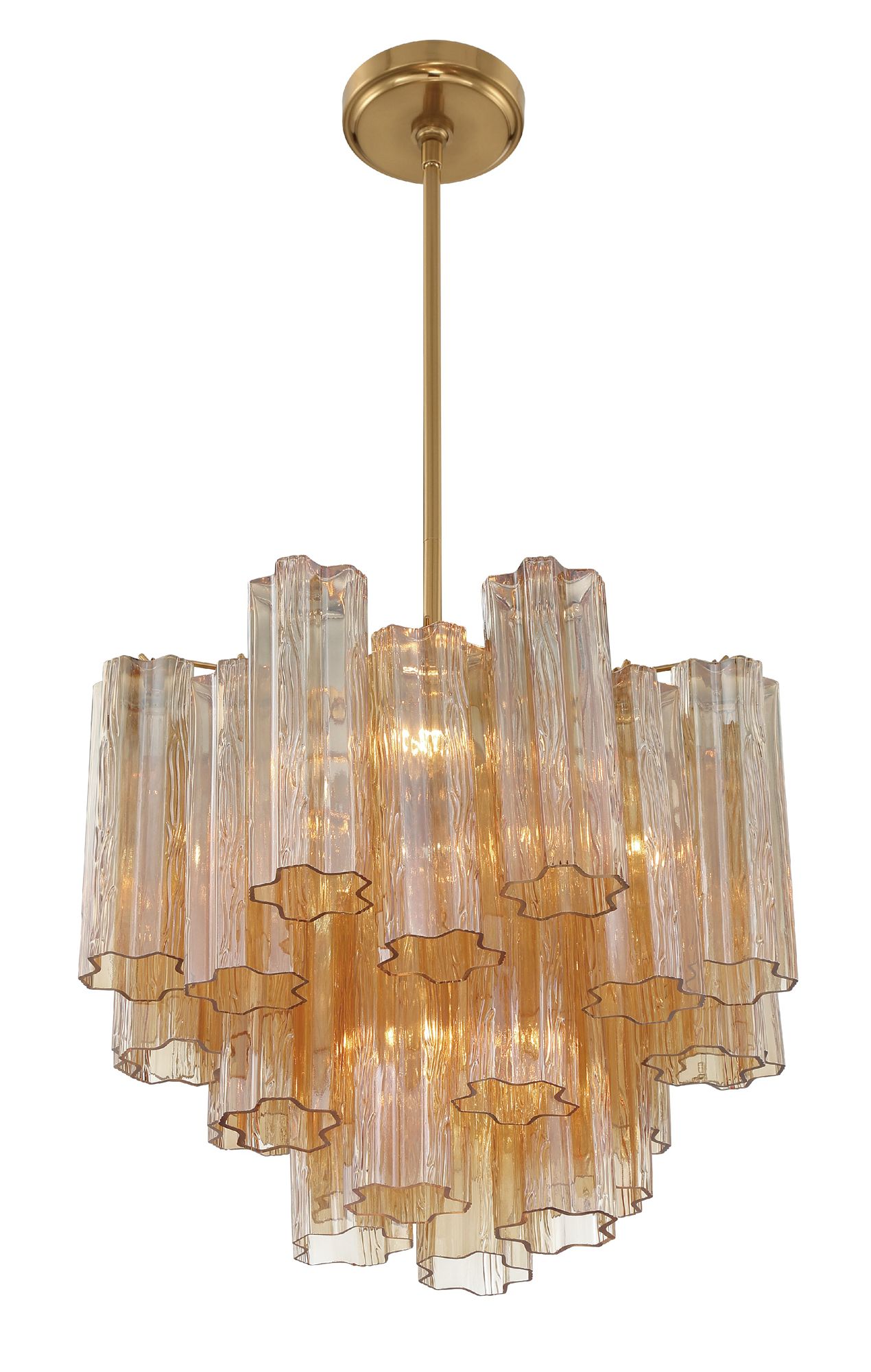 Crystorama Addis 17 3/4" Wide Aged Brass 4-Light Chandelier