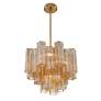 Crystorama Addis 17 3/4" Wide Aged Brass 4-Light Chandelier