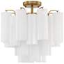 2_Crystorama Addis 17 3/4" Wide Aged Brass Ceiling Light