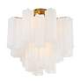 4_Crystorama Addis 17 3/4" Wide Aged Brass Ceiling Light more views