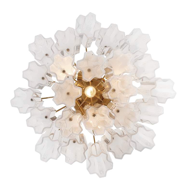 Image 5 Crystorama Addis 17 3/4" Wide Aged Brass Ceiling Light more views