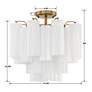 Crystorama Addis 17 3/4" Wide Aged Brass Ceiling Light