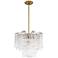 Crystorama Addis 17 3/4" Wide Aged Brass Chandelier