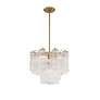4_Crystorama Addis 17 3/4" Wide Aged Brass Chandelier more views