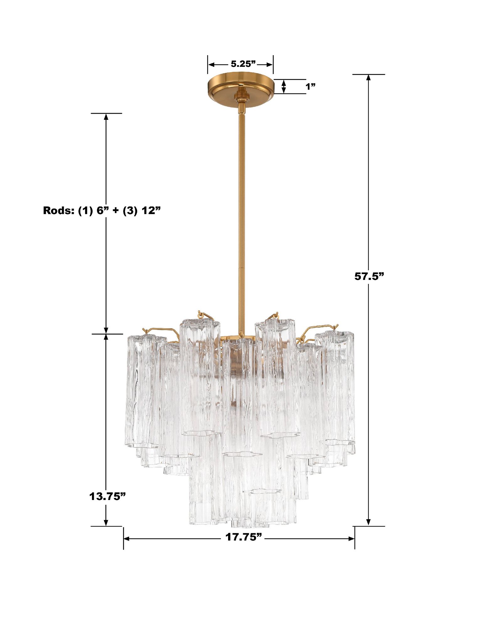 Crystorama Addis 17 3/4" Wide Aged Brass Chandelier in scene