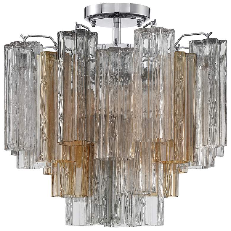 Image 2 Crystorama Addis 17 3/4" Wide Polished Chrome Ceiling Light