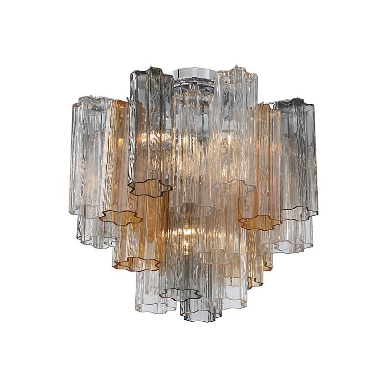 Image 4 Crystorama Addis 17 3/4" Wide Polished Chrome Ceiling Light more views