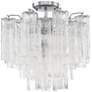 2_Crystorama Addis 18" Wide 4-Light Chrome and Glass Ceiling Light