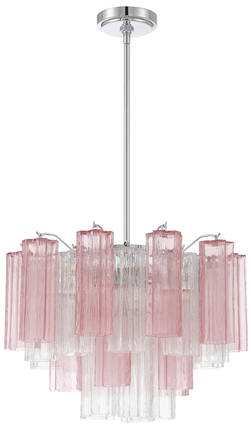 Image 2 Crystorama Addis 19.75'' Polished Chrome Chandelier more views