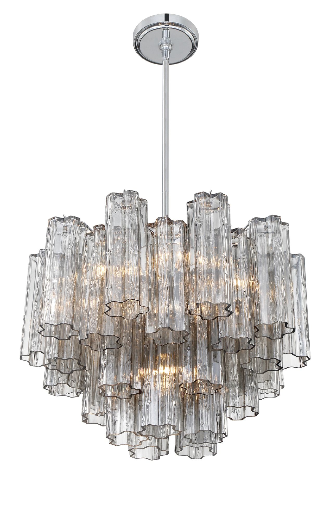 Image 4 Crystorama Addis 19.75'' Polished Chrome Chandelier more views