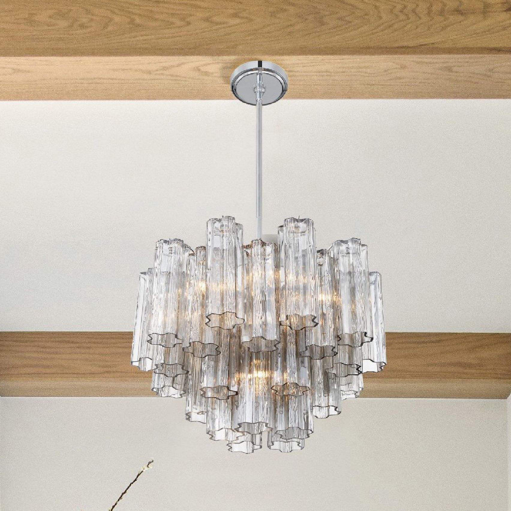 Image 7 Crystorama Addis 19.75'' Polished Chrome Chandelier more views