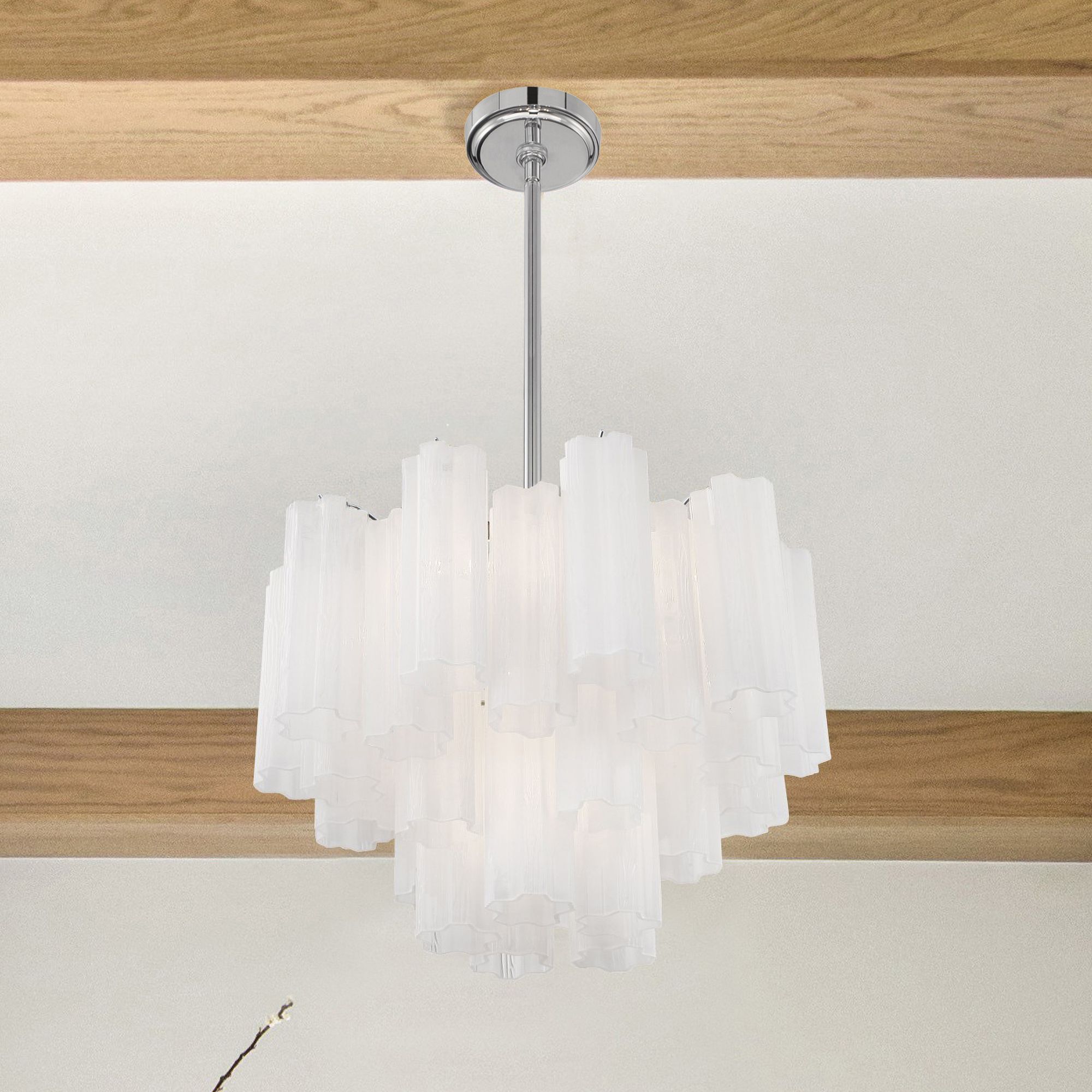 Image 6 Crystorama Addis 19.75'' Polished Chrome Chandelier more views