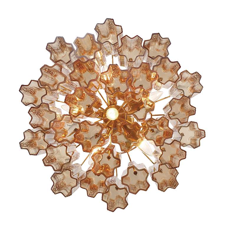 Image 6 Crystorama Addis 19 3/4" Wide Aged Brass 6-Light Chandelier more views