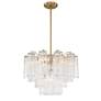 4_Crystorama Addis 19 3/4" Wide Aged Brass 6-Light Chandelier more views