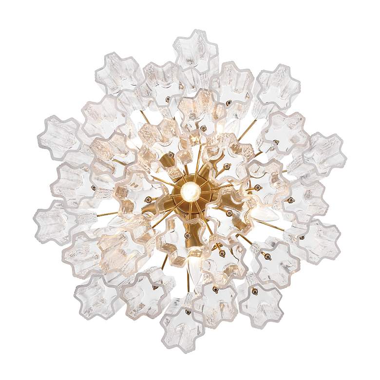 Image 6 Crystorama Addis 19 3/4" Wide Aged Brass 6-Light Chandelier more views