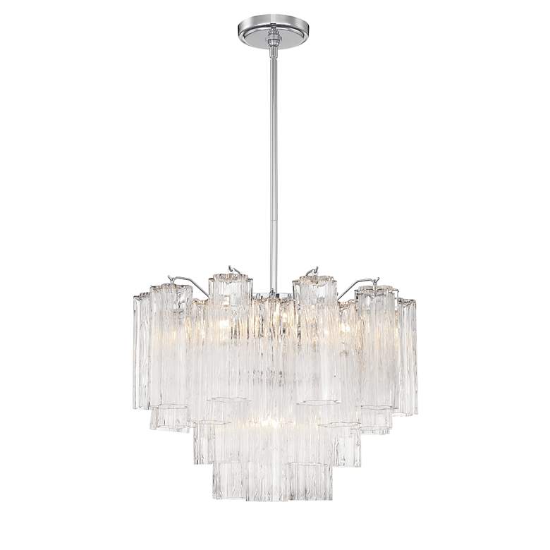 Image 3 Crystorama Addis 20" Wide 6-Light Polished Chrome Crystal Chandelier more views
